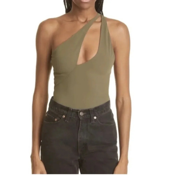 Alix NYC Paige Asymmetrical Cut-Out Bodysuit size XS - Picture 9 of 10